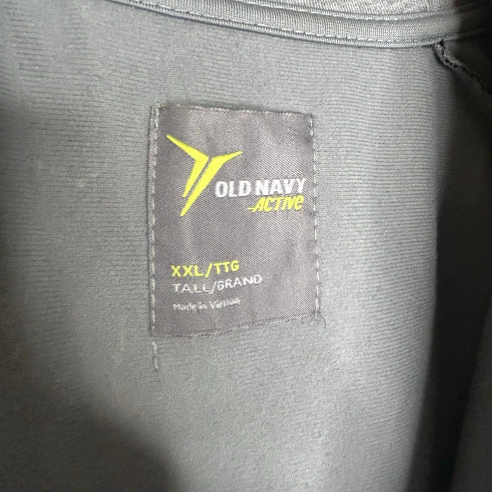 Old Navy Active Men's XXL zippered sweatshirt jacket summer fall sport golf - Picture 3 of 4